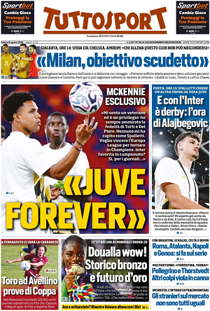 Prima pagina Tuttosport di oggi - Quotidiano sport