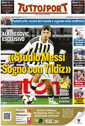 Prima pagina Tuttosport di oggi - Quotidiano sport