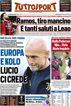 Prima pagina Tuttosport di oggi - Quotidiano sport