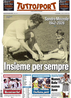 Prima pagina Tuttosport di oggi - Quotidiano sport