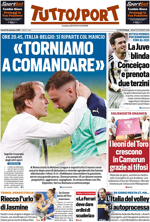 Prima pagina Tuttosport di oggi - Quotidiano sport