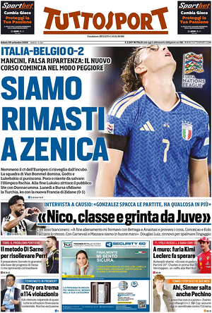 Prima pagina Tuttosport di oggi - Quotidiano sport