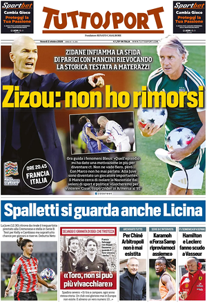Prima pagina Tuttosport di oggi - Quotidiano sport