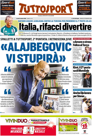 Prima pagina Tuttosport di oggi - Quotidiano sport