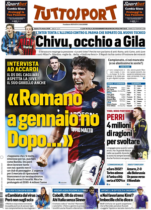 Prima pagina Tuttosport di oggi - Quotidiano sport