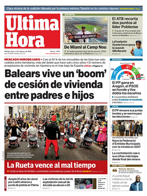 Prima pagina Ultima Hora di oggi - Quotidiano regionale