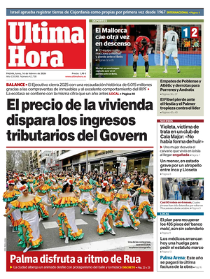 Prima pagina Ultima Hora di oggi - Quotidiano regionale