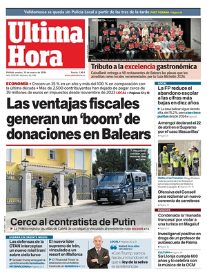 Ultima Hora prima pagina