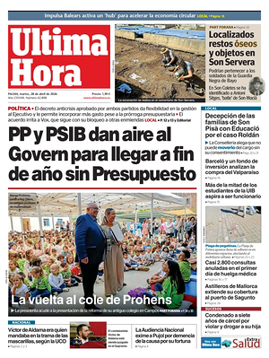 Ultima Hora prima pagina