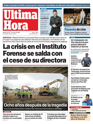 Ultima Hora prima pagina