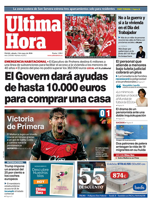 Prima pagina Ultima Hora di oggi - Quotidiano regionale