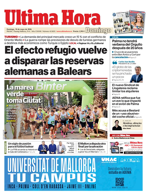 Prima pagina Ultima Hora di oggi - Quotidiano regionale