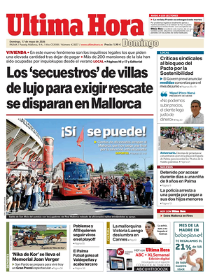 Prima pagina Ultima Hora di oggi - Quotidiano regionale