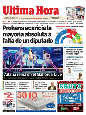 Prima pagina Ultima Hora di oggi - Quotidiano regionale