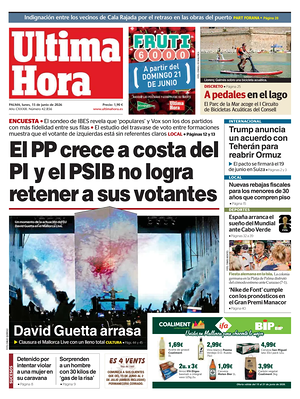 Prima pagina Ultima Hora di oggi - Quotidiano regionale