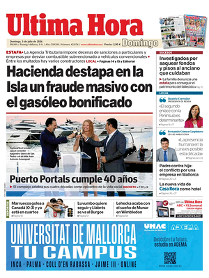 Prima pagina Ultima Hora di oggi - Quotidiano regionale