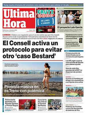 Prima pagina Ultima Hora di oggi - Quotidiano regionale