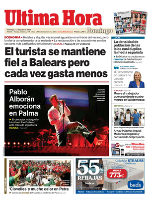 Prima pagina Ultima Hora di oggi - Quotidiano regionale