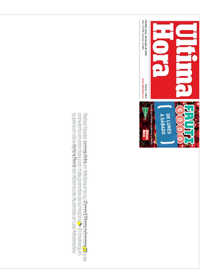 Prima pagina Ultima Hora di oggi - Quotidiano regionale