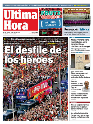 Prima pagina Ultima Hora di oggi - Quotidiano regionale