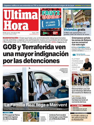 Prima pagina Ultima Hora di oggi - Quotidiano regionale