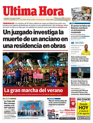 Prima pagina Ultima Hora di oggi - Quotidiano regionale