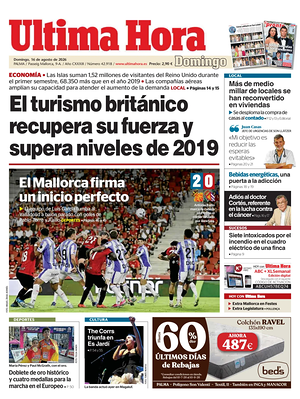 Prima pagina Ultima Hora di oggi - Quotidiano regionale
