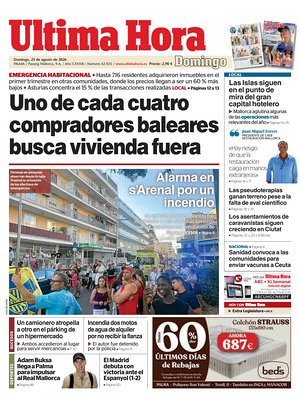 Prima pagina Ultima Hora di oggi - Quotidiano regionale