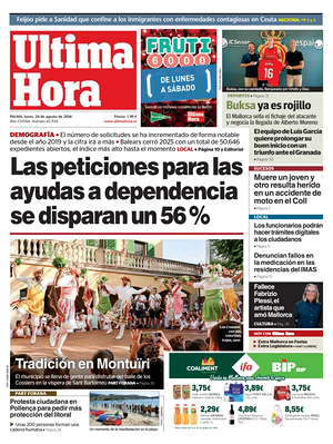 Prima pagina Ultima Hora di oggi - Quotidiano regionale