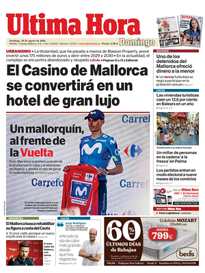 Prima pagina Ultima Hora di oggi - Quotidiano regionale