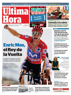 Prima pagina Ultima Hora di oggi - Quotidiano regionale
