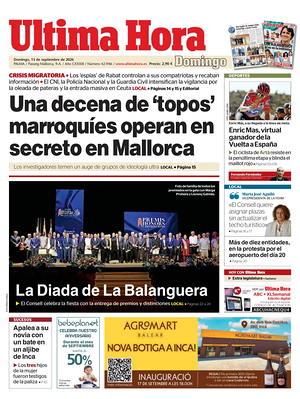 Prima pagina Ultima Hora di oggi - Quotidiano regionale