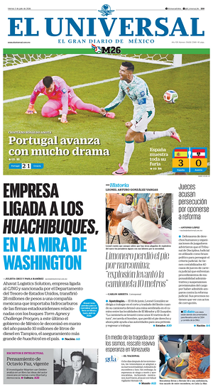 Prima pagina El Universal di oggi - Quotidiano estero