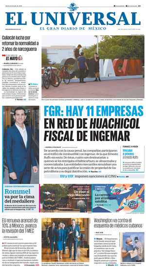 Prima pagina El Universal di oggi - Quotidiano estero
