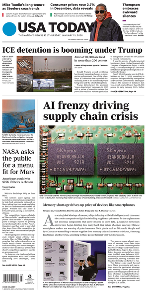 Prima pagina USA TODAY US Edition di oggi - Quotidiano estero