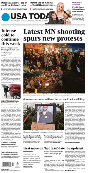 Prima pagina USA TODAY US Edition di oggi - Quotidiano estero