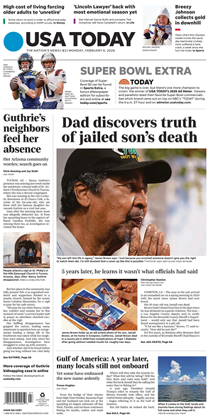 Prima pagina USA TODAY US Edition di oggi - Quotidiano estero