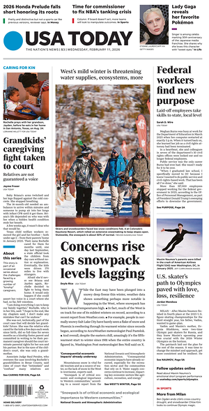 Prima pagina USA TODAY US Edition di oggi - Quotidiano estero