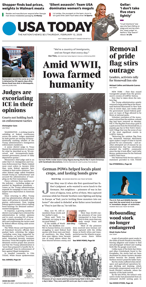 Prima pagina USA TODAY US Edition di oggi - Quotidiano estero