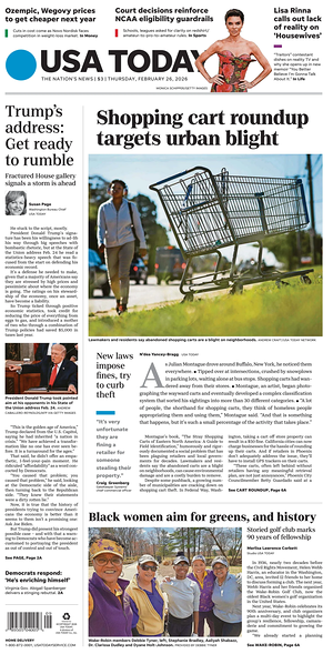 Prima pagina USA TODAY US Edition di oggi - Quotidiano estero