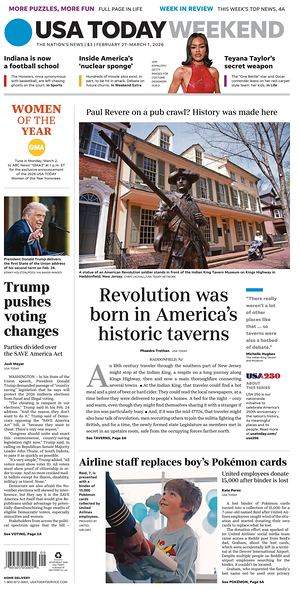 Prima pagina USA TODAY US Edition di oggi - Quotidiano estero