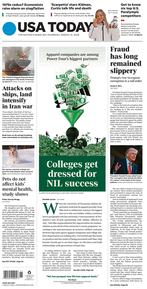 Prima pagina USA TODAY US Edition di oggi - Quotidiano estero