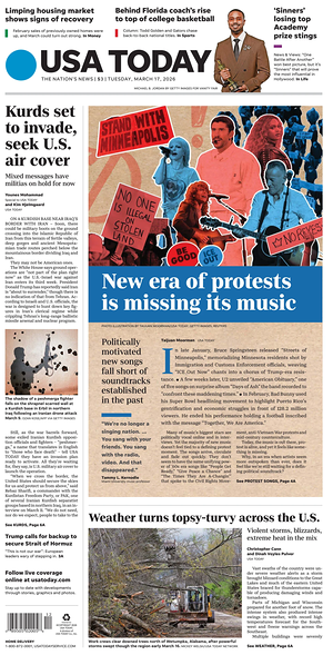 Prima pagina USA TODAY US Edition di oggi - Quotidiano estero