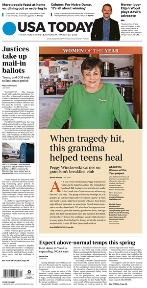 Prima pagina USA TODAY US Edition di oggi - Quotidiano estero