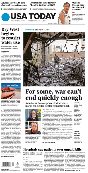 Prima pagina USA TODAY US Edition di oggi - Quotidiano estero