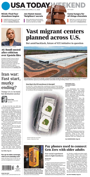 Prima pagina USA TODAY US Edition di oggi - Quotidiano estero
