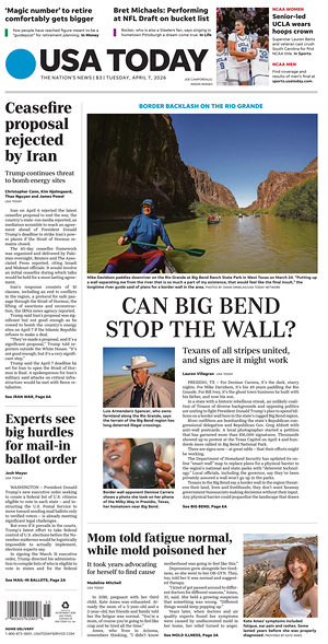 Prima pagina USA TODAY US Edition di oggi - Quotidiano estero