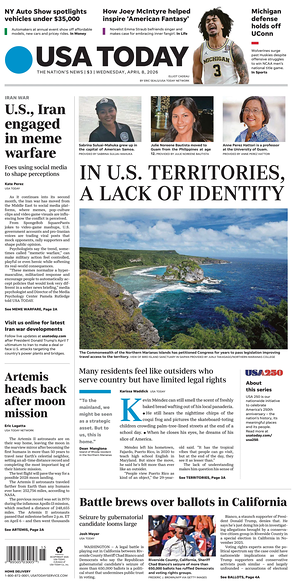 Prima pagina USA TODAY US Edition di oggi - Quotidiano estero