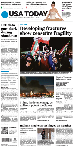 Prima pagina USA TODAY US Edition di oggi - Quotidiano estero