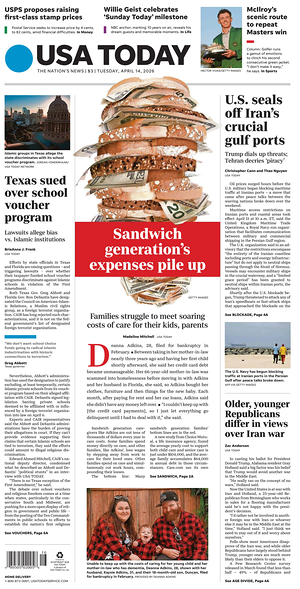 Prima pagina USA TODAY US Edition di oggi - Quotidiano estero